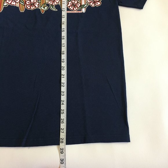 Vintage Steve & Barry's Navy Blue North Shore Hawaii Graphic T Shirt Size M Mens - Picture 8 of 11